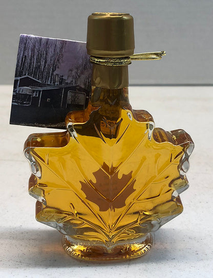 Maple Syrup in a Glass Leaf