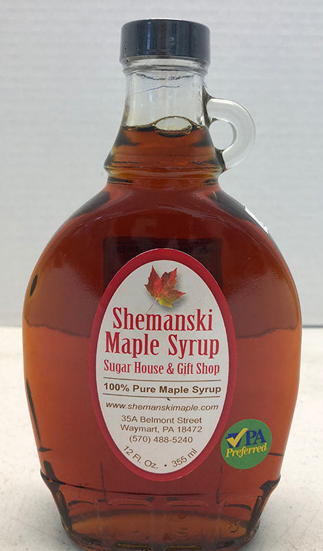 Glass Bottle of Maple Syrup