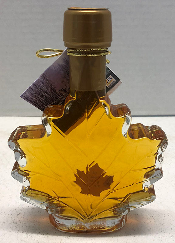 Maple Syrup in a Glass Leaf