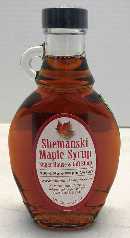 Glass Bottle of Maple Syrup